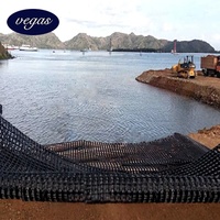 Vegas Meilleure vente Géogrille biaxiale en plastique stabilisation du sol Géogrille de gravier Construction et renforcement d'allée