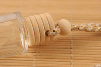 Diffuseur d'arômes de voiture suspendu en bois 4.8 6.5ml 8ml, désodorisant cylindrique givré pour voiture avec bouchon en bois