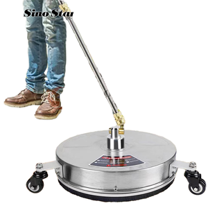 भारी शुल्क 4000psi स्टेनलेस स्टील 15 "सतह क्लीनर 3 पहियों का दबाव कार धोने के लिए 2 एक्सटेंशन वांड अटैचमेंट के साथ - Product Image 1