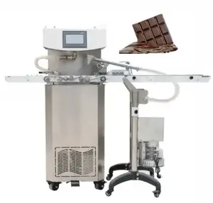 Hoogwaardige Roestvrijstalen Chocolade Enrobing Coatingmachine Met Transportband Voor Noten, Snacks En Snoepcoating