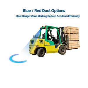 Lumière d'avertissement en <span class=keywords><strong>arc</strong></span> pour chariot élévateur à fourche LED 10-110V 30W, forme en U, lampe de sécurité halo, IP67, rouge bleu, indicateur de zone dangereuse pour chariot élévateur à fourche lourd - Product Image 3