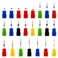 Boîte de 10 embouts de ponceuse à ongles en carbure avec pointes de 0,2 po et 0,35 po pour kit de polissage manucure/pédicure (usage professionnel en salon)