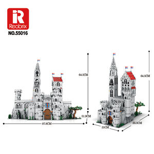 Reobrix 55016 Castillo del Rey, 3999 Piezas, Modelo de Castillo Medieval Plegable con Dos Modos de Juego: Plegar y Expandir, 8 Habitaciones Interiores Detalladas - Product Image 4