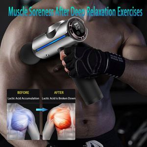 Pistola de Masaje Profesional de 6 Cabezales, Masajeador Muscular de Percusión de Tejido Profundo, Pantalla LCD, Relajación Muscular Mejorada, Control de Velocidad - Product Image 3
