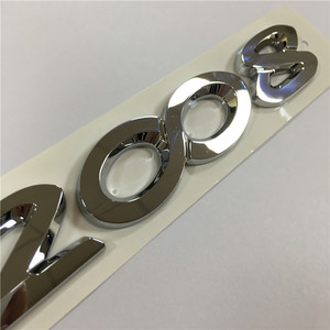 Custom Chrome 3D Decalcomanie Auto Tronco Emblema Lettere Autoadesivo del Distintivo Dell'automobile Per Peugoet - Product Image 2