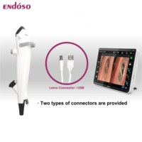 Endoscope vidéo portatif Endoso en promotion, canal de travail flexible de 2,8 mm, bronchoscope ORL avec caméra à fibre optique