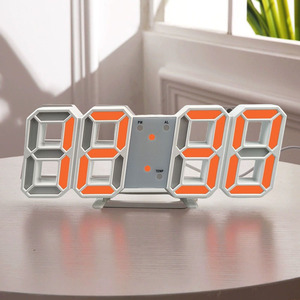 3D LED <strong>Digital</strong> <strong>Clock</strong> <strong>Wall</strong> Deco Glowing Night Mode Adjustable Electronic Table <strong>Clock</strong> <strong>Wall</strong> <strong>Clock</strong> Decoration Living Room LED - Product Image 1