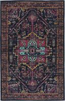 Tapis moderne du sud-ouest, grand, bleu marine, lavable, antidérapant, pour salon, chambre à coucher, décoration intérieure