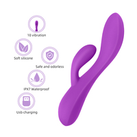 Vibrateur rechargeable multi-vitesse Jouet sexuel Matériel sûr pour le corps Silencieux Discret Produit pour femmes