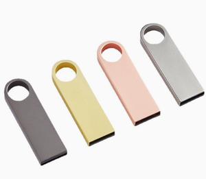 Benutzerdefiniertes Logo Metall-Gehäuse USB 2.0 Flash-Laufwerk Tragbarer Langlebiger Wasserdichter Speicherstick 32GB 64GB 128GB Geschenkbox Großhandel - Product Image 1
