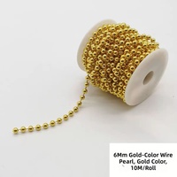 Guirlande suspendue Art Déco de 32 pieds en fausses perles ivoire, pour bouquet de mariée uniforme, décoration de sapin de Noël, table de mariage, fête, bricolage