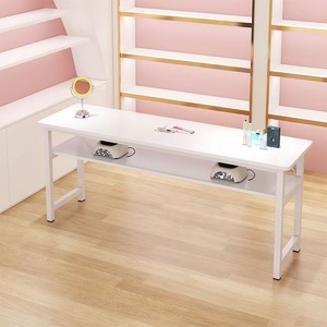 Table à ongles simple et double de style minimaliste moderne — Bureau de manucure professionnel pour salons de manucure, spas de beauté et studios à domicile - Product Image 1