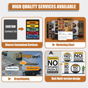 Letrero Metálico Retro Personalizado OEM, Letreros de Metal Vintage de Fabricación Profesional, Placa Metálica Personalizada - Product Image 3