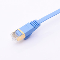 Kabel Jaringan Flat CAT6 RJ-45 Grosir, Tembaga Bebas Oksigen, Pre-terminasi, Kabel Patch Jaringan Komputer Gigabit, Tembaga Murni