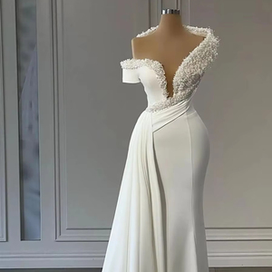 <span class=keywords><strong>Cerimonia</strong></span> Sexy festa lungo bianco raso formale elegante abito <span class=keywords><strong>da</strong></span> sposa donna sirena <span class=keywords><strong>abiti</strong></span> <span class=keywords><strong>da</strong></span> sposa WM640 - Product Image 1