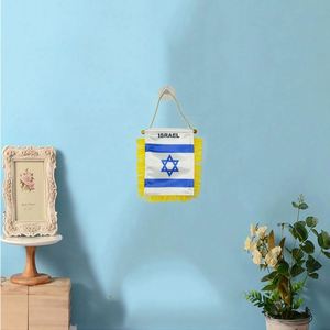 Bandera de Israel con Logotipo Personalizado, Impresión Digital, para Colgar en el Espejo Retrovisor del Coche y Decoración del Hogar - Product Image 3