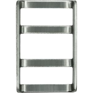 Stainless Steel Pool Safety Cover Buckle 1.90 Inch Length Rectangular Strap Threading Pack Of 5 - Product Image 3