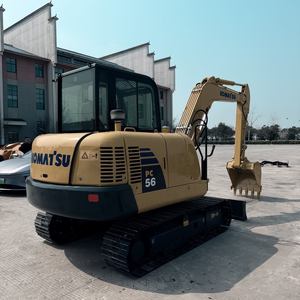 รถขุดขนาดเล็กมือสอง Komatsu PC56 6 ตัน ยอดขายดีที่สุด พร้อมเครื่องยนต์และมอเตอร์ ได้รับการรับรอง EPA/CE อุปกรณ์ก่อสร้างญี่ปุ่นพร้อมส่ง - Product Image 2