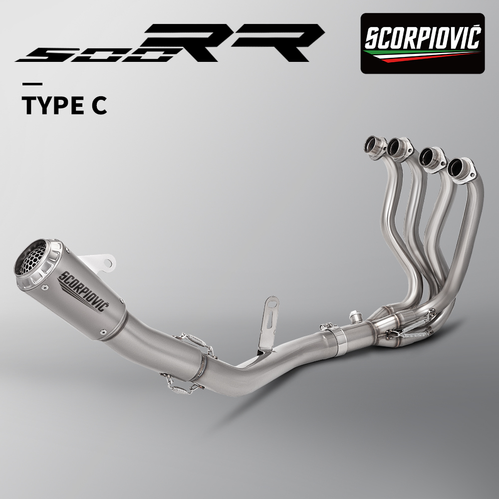 For ZXMOTO 550RR ZX-550R ZX550RR Slip-On Exhaust Muffler, Full