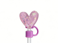 Couvre-pailles en silicone, design mignon de dessin animé, bouchons anti-poussière réutilisables pour pailles de 10 mm, gobelets Stanley et bouteilles d'eau