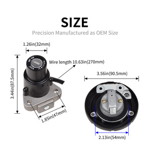 Kawasaki KLR650 Ignition Switch Fuel <b>Cap</b> Lock <b>Key</b> Set 2008-2018 Dual Sport Motorcycle Replacement Part Aluminum Mechanical Dial - Product Image 3
