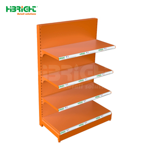 Highbright Low MOQ Colorful Single <strong>Double</strong> <strong>Sided</strong> Customized Metal Supermarket <strong>Shelving</strong> - Product Image 4