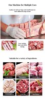 Scie à os et viande commerciale en acier inoxydable pour viande congelée et poulet