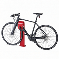 Support de stationnement de vélo simple en acier inoxydable avec logo laser pour vélo, idéal pour la rue et le parc