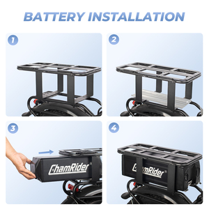 <span class=keywords><strong>Batterie</strong></span> de vélo électrique Chamrider haute capacité pour porte-bagages arrière, packs de batteries polymères 48V 32Ah 50Ah 25Kwh - Product Image 5