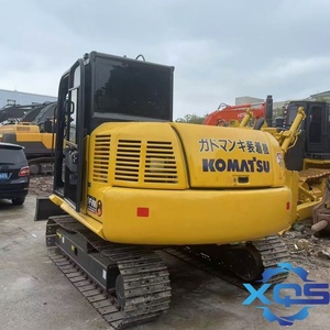 Mini-excavatrice Komatsu PC70 d'occasion, 7 tonnes, excavatrice sur chenilles, marque japonaise, excavatrices d'occasion d'origine, moteur Kubota, brise-roche. - Product Image 3