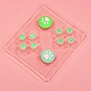 Transparent Crystal Colorful Button for Switch Abxy Keys Button <b>Controller</b> Left Right Transparent Crystal Colorful Button - Product Image 2