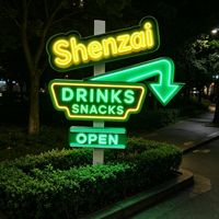 Panneau avant de magasin de commodité personnalisé Panneau lumineux 3D avec lettres LOGO personnalisé Panneau publicitaire à LED pour les entreprises