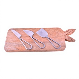ชุดเขียงไม้สำหรับชีสสแตนเลสชุดส้อมชีส - Product Image 1