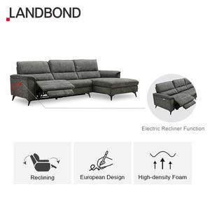 Muebles de sala de estar en forma de L para el hogar de tela de lujo, sofá de 2 y 3 plazas, sofá reclinable de esquina Seccional de Hotel moderno - Product Image 3