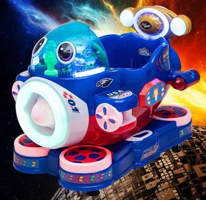 Máquina de Juegos Infantiles Operada con Monedas, Thunder Aircraft, Coche Eléctrico Balancín con MP3 - Product Image 6