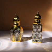 Flacon de parfum carré en verre doré de luxe, imprimé sérigraphié et traité UV, avec bouchon à vis, pour sérum de soin et collyre