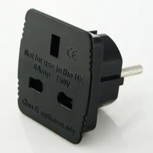 6A 250V Konverter aus Großbritannien in den Euro Steckeradapter aus Großbritannien in Europa Schuko Stecker-Konverter aus England Typ G in die deutsche EU Steckeradapter