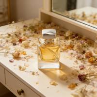 Vente en gros de flacons de parfum exclusifs en verre de 50 ml avec pulvérisateur à pompe et impression sérigraphique pour rehausser votre collection de parfums