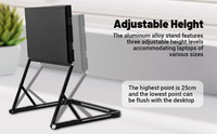 Moniteurs d'Écran Portable Triple IPS 15.6 Pouces 1080P FHD USB-C Double Interface en Aluminium pour Affaires et Loisirs