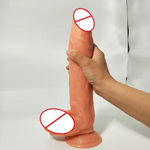 Female Masturbation Stick Dildo Back Chamber Anal Plug/ Expander Liquid Silicone/Adult Sex Toys