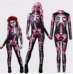 Bambino adulto un pezzo giorno della rosa morta Bodycon Costume di Halloween JCDR-003 - Product Image 2