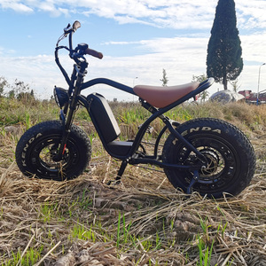 จักรยานเสือภูเขาแบบฟูลซัสเพนชั่น ล้อโต 20 นิ้ว ยางอ้วน ระยะทางไกล มอเตอร์ไร้แปรงถ่าน ลิเธียม โครงอะลูมิเนียม 7 สปีด จักรยานไฟฟ้าแบบ Fat Boy - Product Image 4