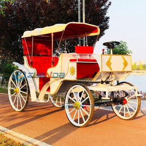 Sightseeing Carriage High Quality Electric Carriage Factory Direct Sale Low Price Three <b>Rows</b> Princess Carriage - Product Image 1