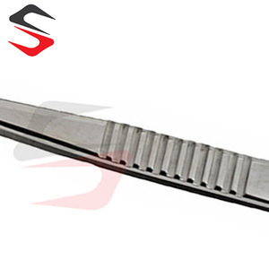 Pince à épiler revêtement pince à épiler Extra Grip nouvelle fonctionnalité pince à épiler Extension de cils très pratique Extension de cils - Product Image 2