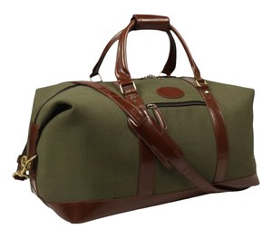 Bolsa de Lona Resistente y Funcional Color Verde Oliva con Diseño Clásico Vintage, Bolsa de Viaje Espaciosa para Gimnasio y Negocios - Product Image 3