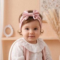 Nouvelles barrettes pour bébé fille, style vibrant et brillant, nœud papillon, accessoires pour cheveux en tissu élastique, accessoires universels pour bébé, vente en gros