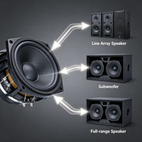 Altavoz de graves 6NDL38 tipo cesta, 6 pulgadas, 100W, 8 ohmios, VC 1.5'', equipo de sonido profesional para escenario, OEM ODM de fábrica
