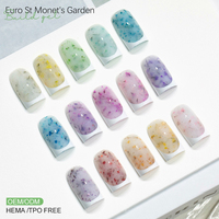 Caixuan Nouvelle Arrivée Gel de Construction Personnalisé sans HEMA ni TPO 30ml OEM/ODM Gel de Construction Jardin de Monet pour Extensions d'Ongles Durs