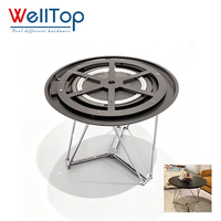 WELLTOP Base de table pivotante personnalisée à 360 degrés, support rotatif, cadre de table pivotante pliable, mécanisme de table pivotante ronde en métal