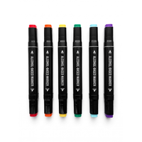 Lot de marqueurs à alcool double pointe 24 couleurs personnalisables pour artistes et designers – Vente en gros, marque privée, directement de l'usine